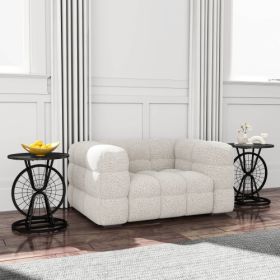 2 Piece Vintage Industrial Wheel Design Side Table (Option: 2pcs)